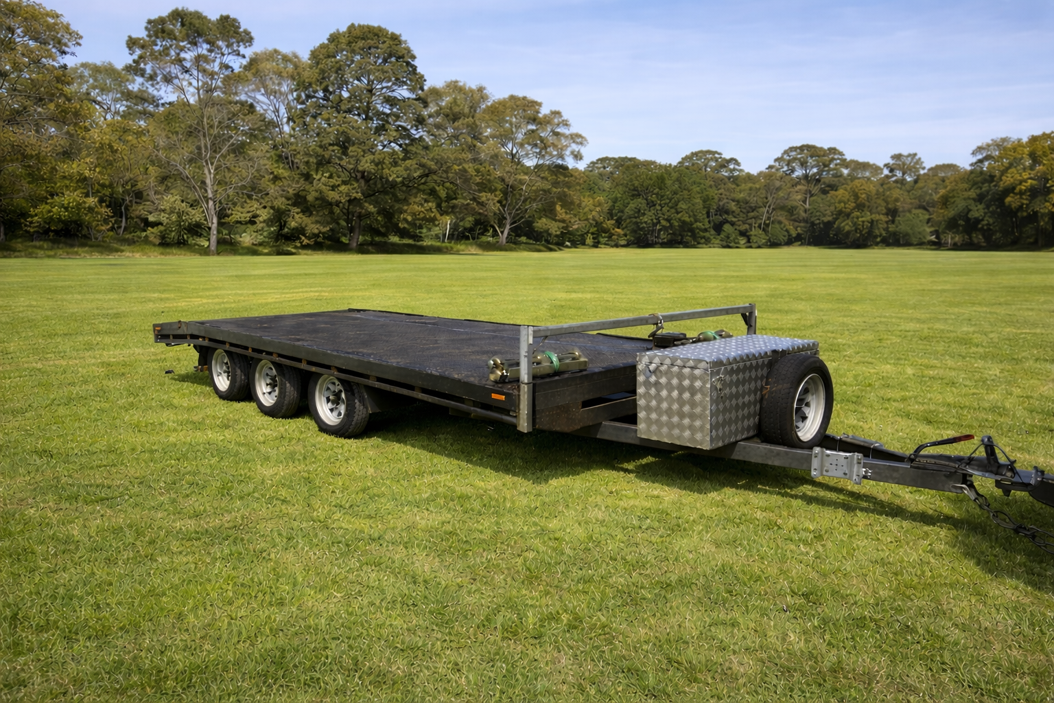 3-Axle Car Trailer | Slid-in Ramps